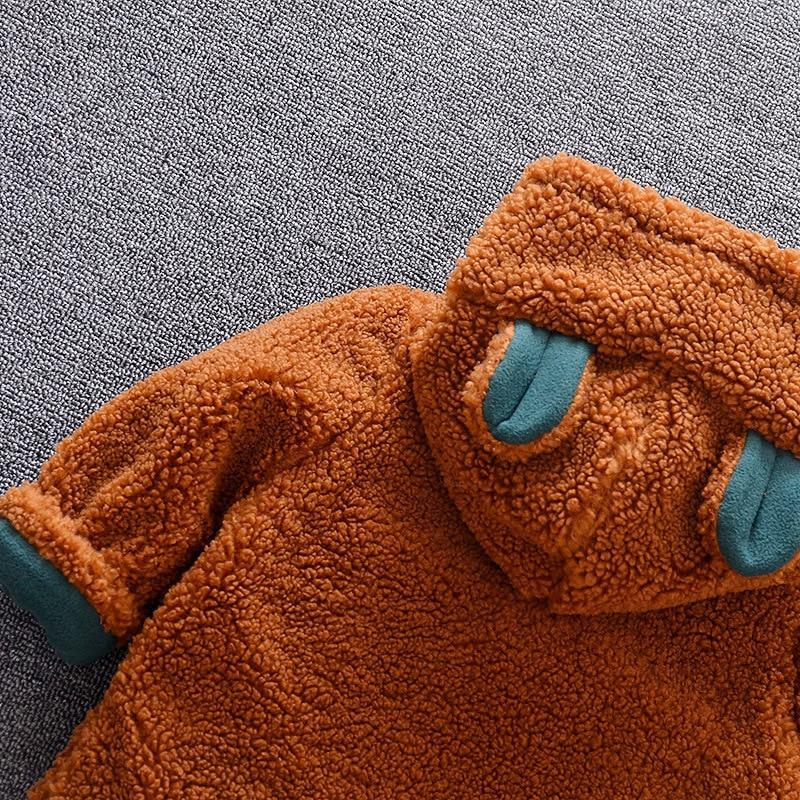 Cozy Bear Puffer Jacket – Neutral Baby Coat