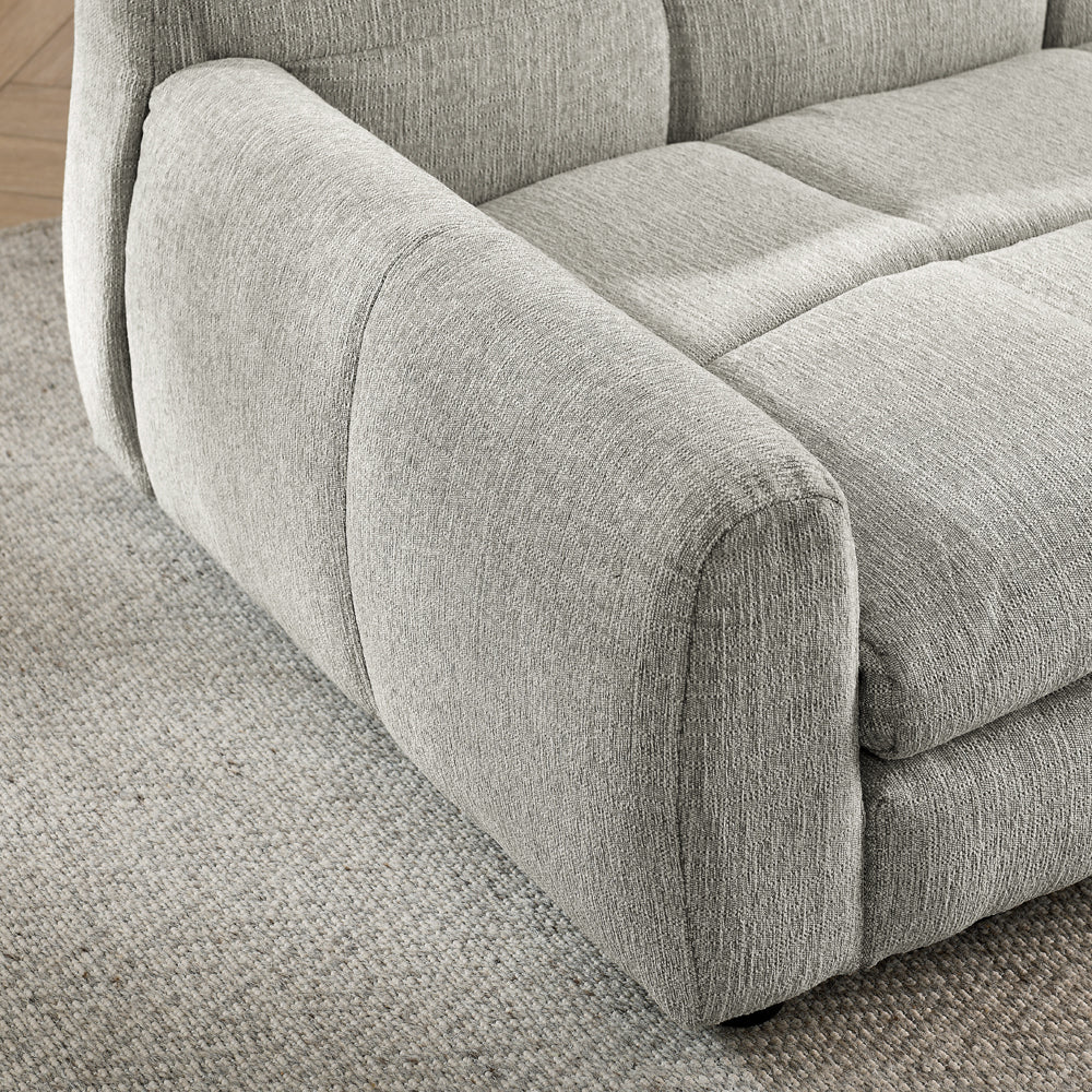 Modern Linen Dog Sofa Bed – Oversized Support in Beige